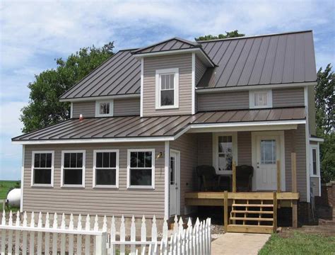 bronze metal roof on white house|metal roof house color combinations.